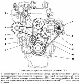 Схема ремня 409 двигатель