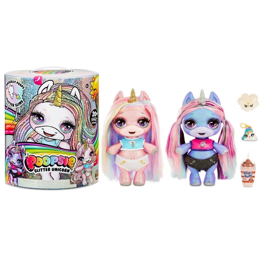 Игровой набор mga Entertainment Poopsie glitter Unicorn 561132. Пупс единорог слайм