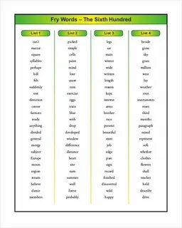 Words that complete