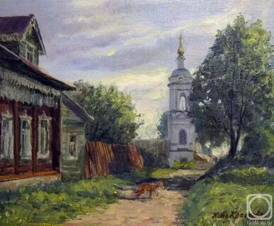 Левитан пейзаж с церковью
