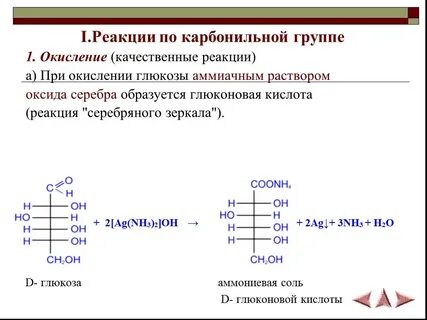 Глюкоза аммиачный раствор оксида серебра 1