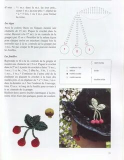 Фрукты крючком схема и описание