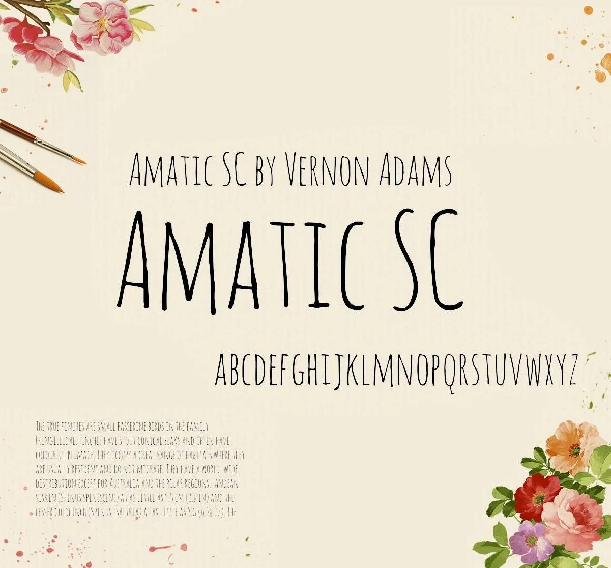 Шрифт amatic sc