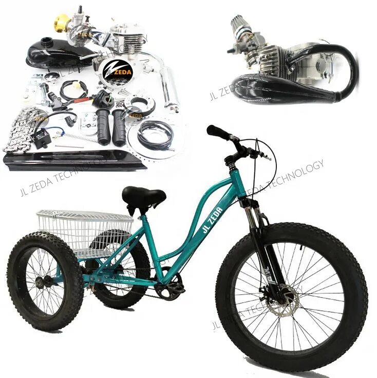 Мотор для велосипеда бензиновый комплект 80 куб. Бензиновый велосипед. Бензиновый двигатель для велосипеда. Велосипед с мотором бензиновый.