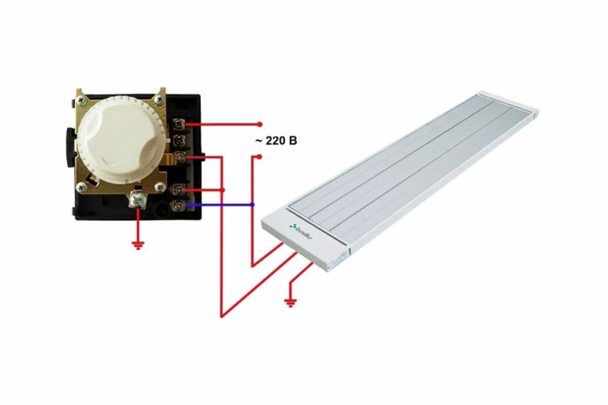 Инфракрасный термостат. Подключить терморегулятор Ballu к обогревателю. Термостат для обогревателя Ballu. Схема подключения механического термостата. Схема подключения регулятора инфракрасного обогревателя.