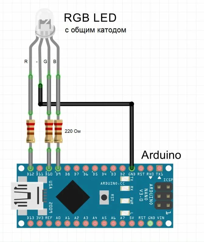 Arduino подключение светодиода. Arduino nano rgb светодиод. схема подключения rgb диода. схема подключения rgb светодиода к ардуино. схема включения rgb светодиода.