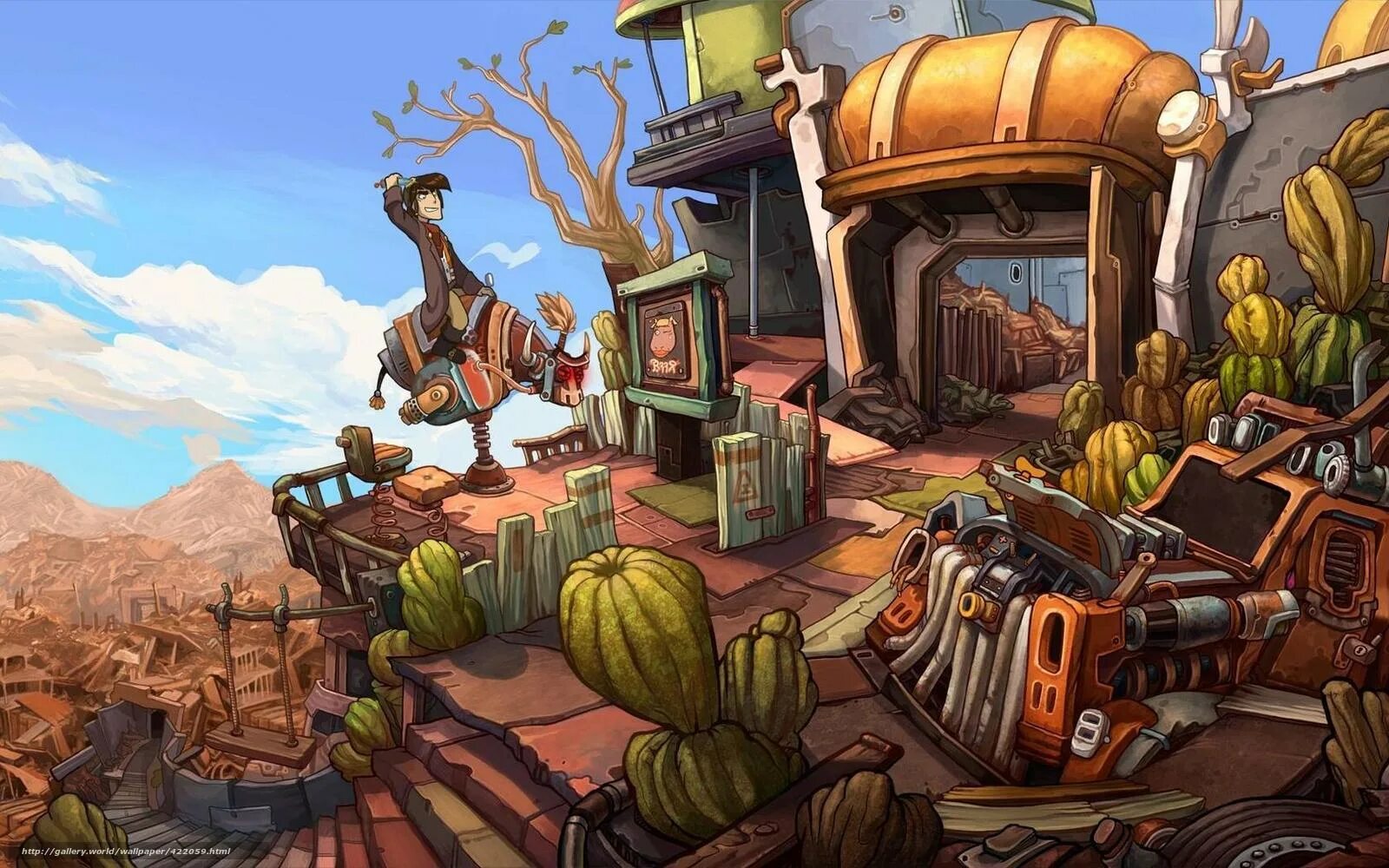 Кувак Депония. Квест Deponia. Депония 1. Депония пропсы. Game s starting