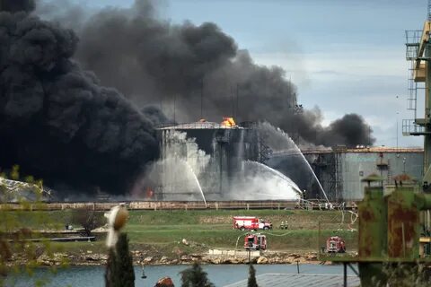 Атака на нефтебазу в рязани