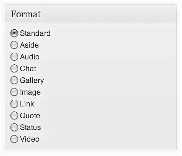 Standard default. Standard default