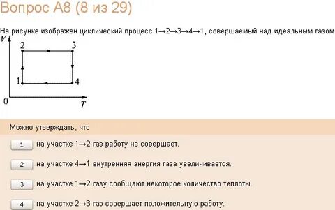 Работа газа на участке