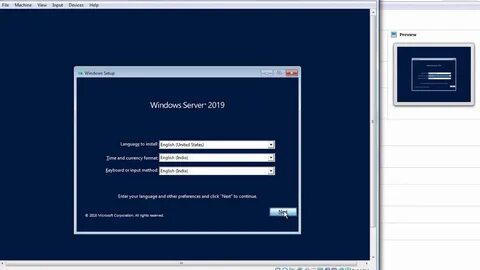 Установка windows server 2019