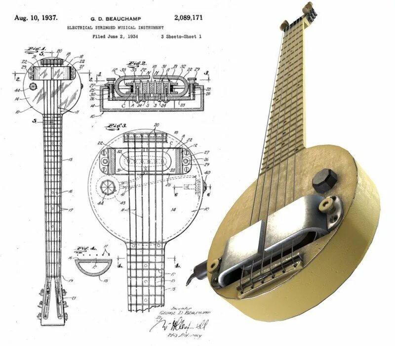 Мир электрогитар. Rickenbacker " frying Pan " 1931. Гитара Rickenbacker " frying Pan. Электрогитара Rickenbacker frying Pan. Джордж Бишамп.