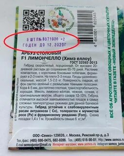 Срок годности семян арбуза
