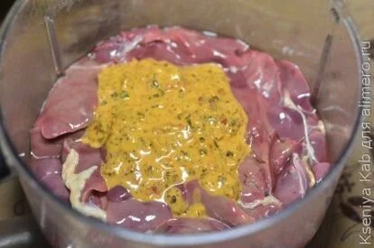 Печень маринованная содой
