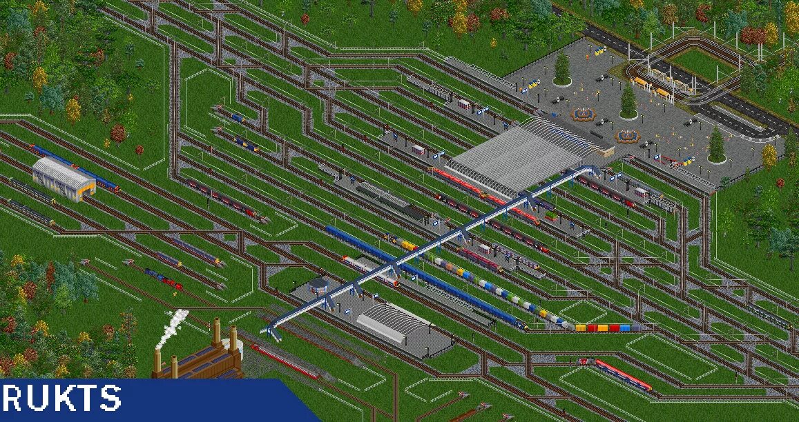 Ttd values ep. OPENTTD ЖД развязки. OPENTTD транзитная станция. Transport Tycoon Deluxe развязки. Transport Tycoon 2020.