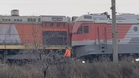 2 вагона столкнулись