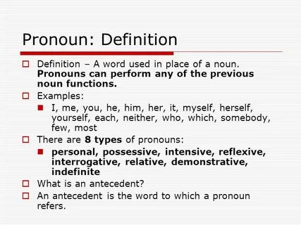 Defining info