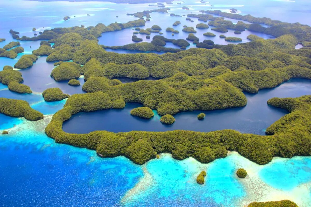 Круг архипелаг. Архипелаг Палау. Остров Палау Микронезия. Острова Челбахеб Палау. Каролинские острова Атолл.