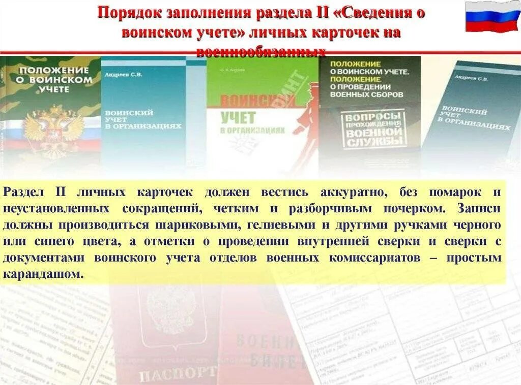 Обязанности граждан рф по воинскому учету. Порядок воинского учета. Структура воинского учета. Картотека по воинскому учету. Документы воинского учета для военнообязанных.