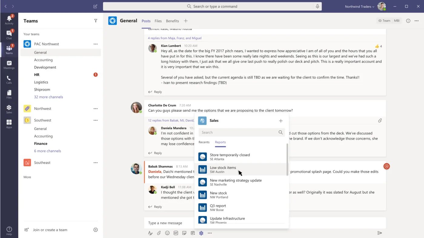 Extensions messaging