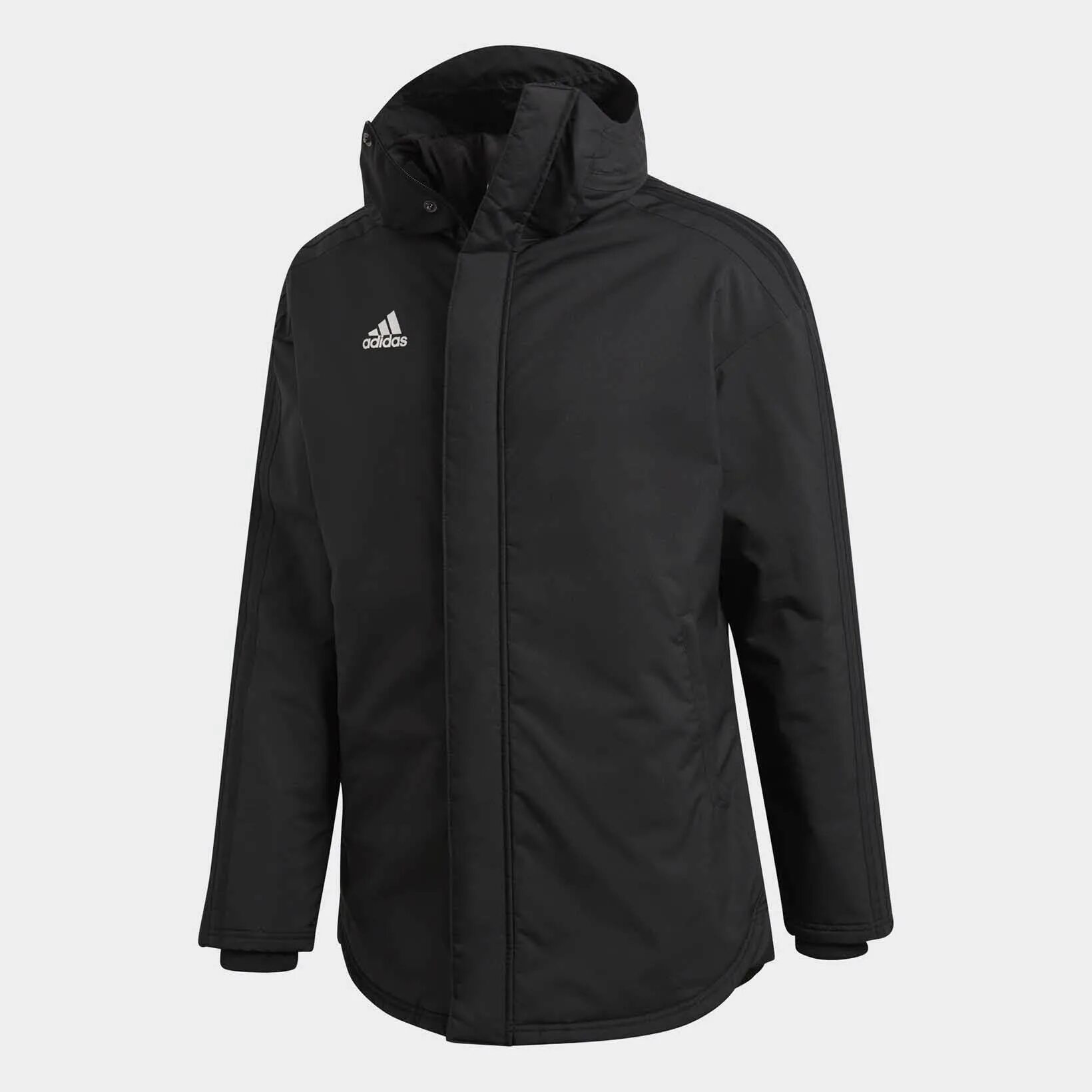 Купить куртку мужскую 64 размер. Bq6594 adidas jkt18 STD Parka. Куртка adidas jkt18 STD Parka. Спортивная куртка мужская adidas bq6594 черная. Adidas jkt18 STD Parka Black/White bq6594.