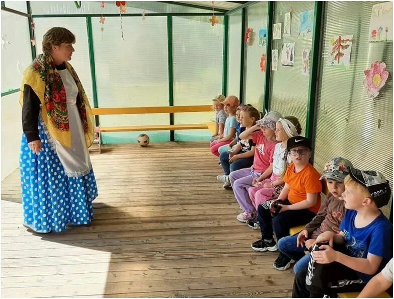 Июль в садике. Садик Золотая рыбка Тлюстенхабль. День чистоты летом в детском саду. Коллектив МАДОУ.