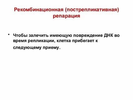 Рекомбинационная репарация