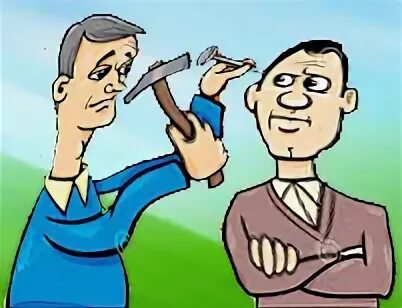 Hit the head. To hit the nail on the head. hit the nail on the head idiom. идиома вбить гвоздь. шарж забивает гвоздь.