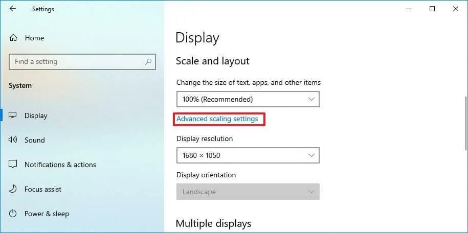 Change display settings. Кнопка scale change. how to fix blurry screen windows.