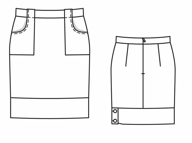 Women :. Skirts :. #5089 Sport style skirt Skirt pattern free, Clothing patterns