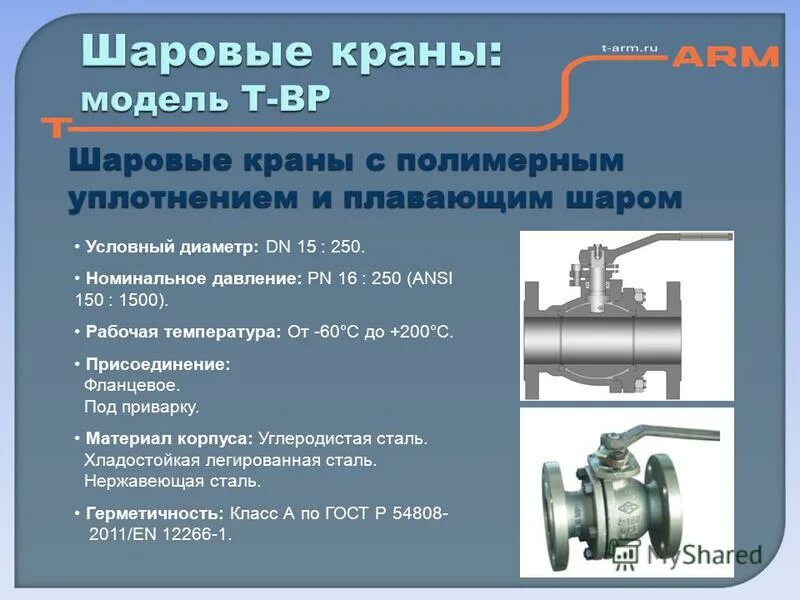 Краны шаровые температура рабочей среды