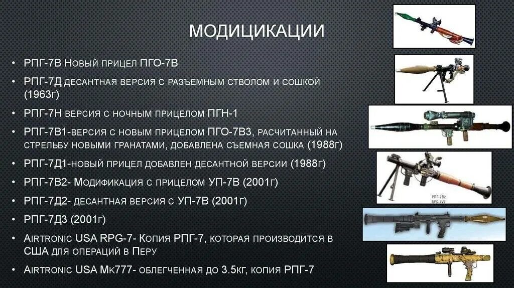 Как работает рпг. Тактико-технические характеристики РПГ-7. ТТХ гранатомета РПГ-7. Ручной противотанковый гранатомёт ТТХ. ТТХ гранат для РПГ 7.