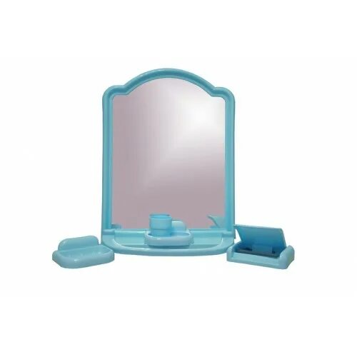 Набор для ванной Адрия 2003 с зеркалом/5. Зеркальный набор для ванной комнаты артикул РП-861. Набор для ванной комнаты "Алена-2003" 7 предметов, голубой. Набор для ванной с зеркалом