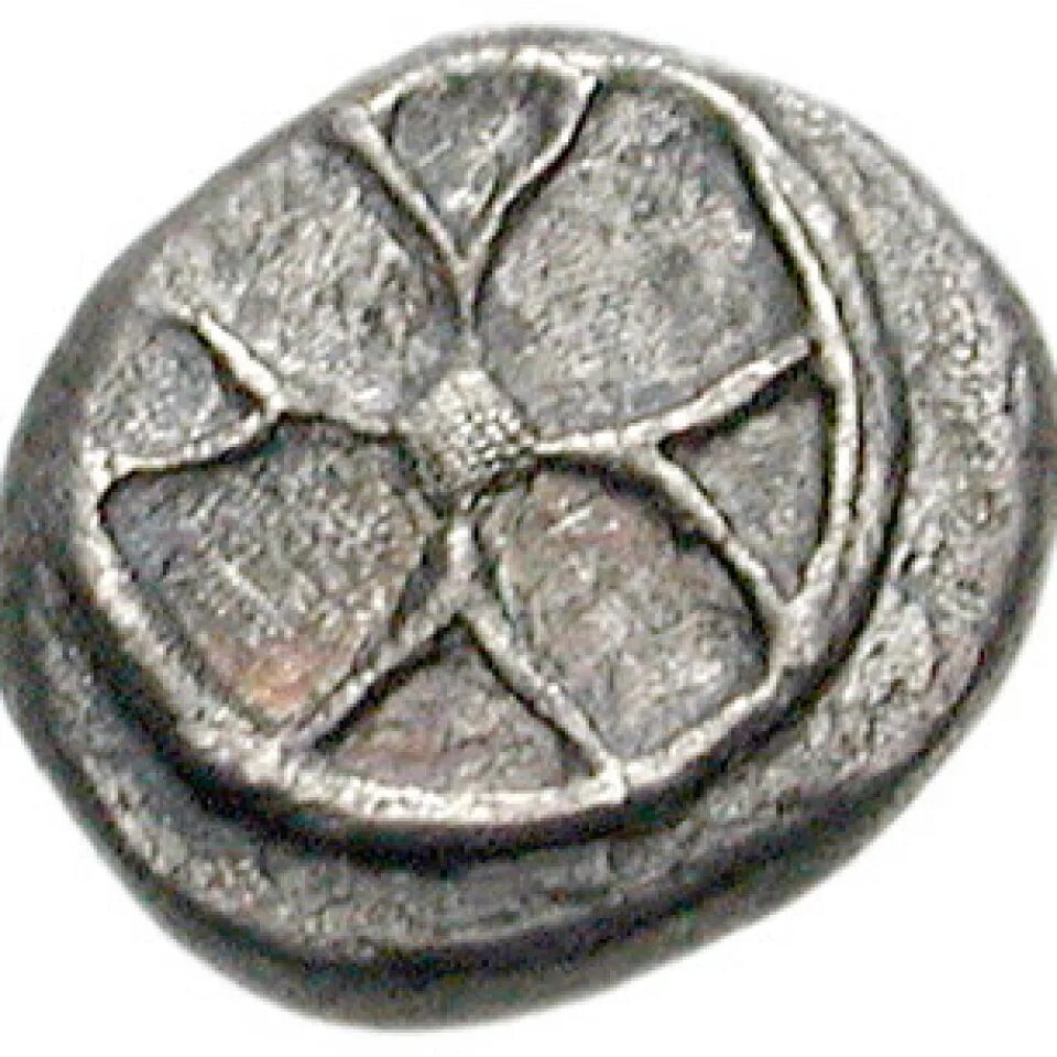 2 обола. Wappenmünzen, Афины монета.