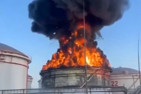 Пожар нефтебазы в пермском крае