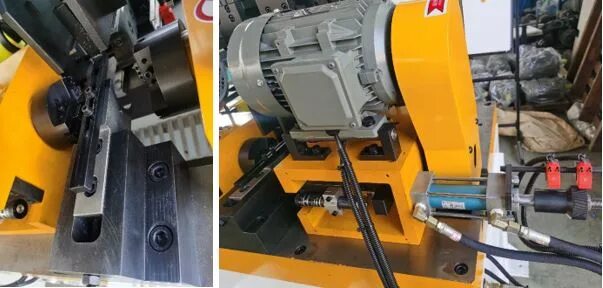 Станок для фаски. Skf-840 - автоматический станок для снятия фаски. станок для снятия фаски с труб. электрическая машина для снятия фаски.