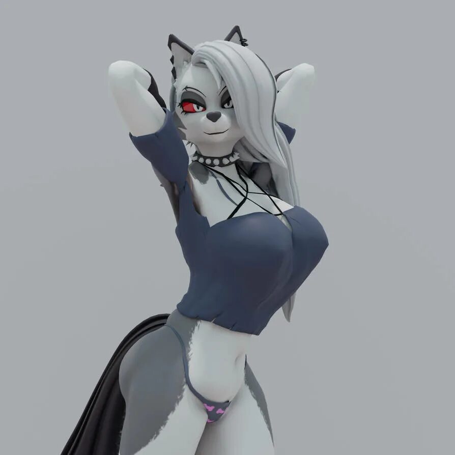 Loona SFM. Loona Wolf 3d. SFM helluva Boss. Фурри СФМ.