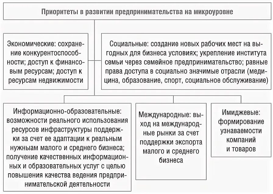 Приоритеты развития бизнеса. Основные препятствия для развития малого предпринимательства. Субъекты управления финансами на микроуровне. Функция предпринимательства на микроуровне.