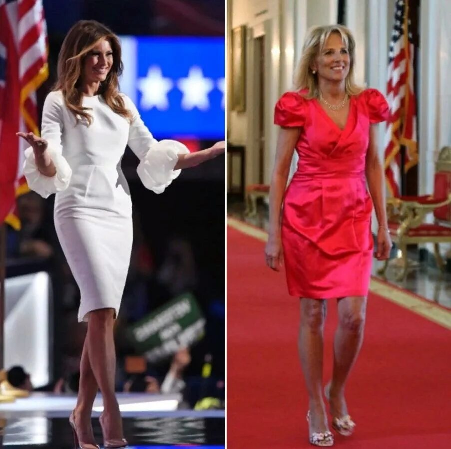 Как выглядит жена трампа Fashion Notes: Melania Trump Wishes a Merry Christmas in Dior 'Bar' Suit Fashion