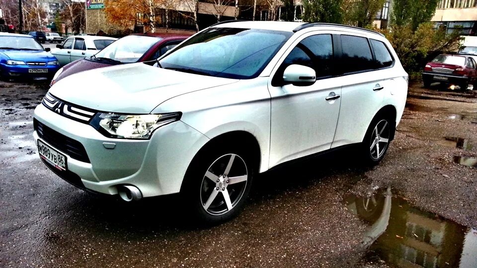 Ковка RAYS//Весна//Фото// - Mitsubishi Outlander XL, 3 л, 2008 года колёсные дис