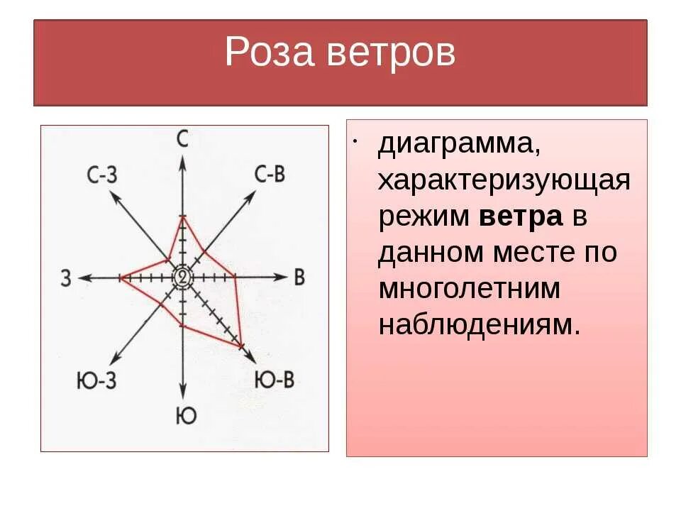 Векторная диаграмма розы ветров. 11 6 ветер