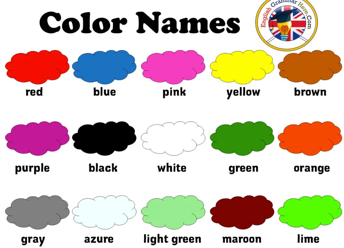 Цвет 11 букв. Colours names. colors with names. colours или colors. цвет имени.