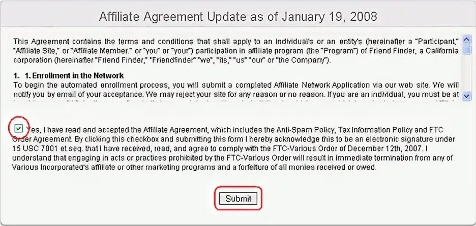 Updated agreements. Updated agreements
