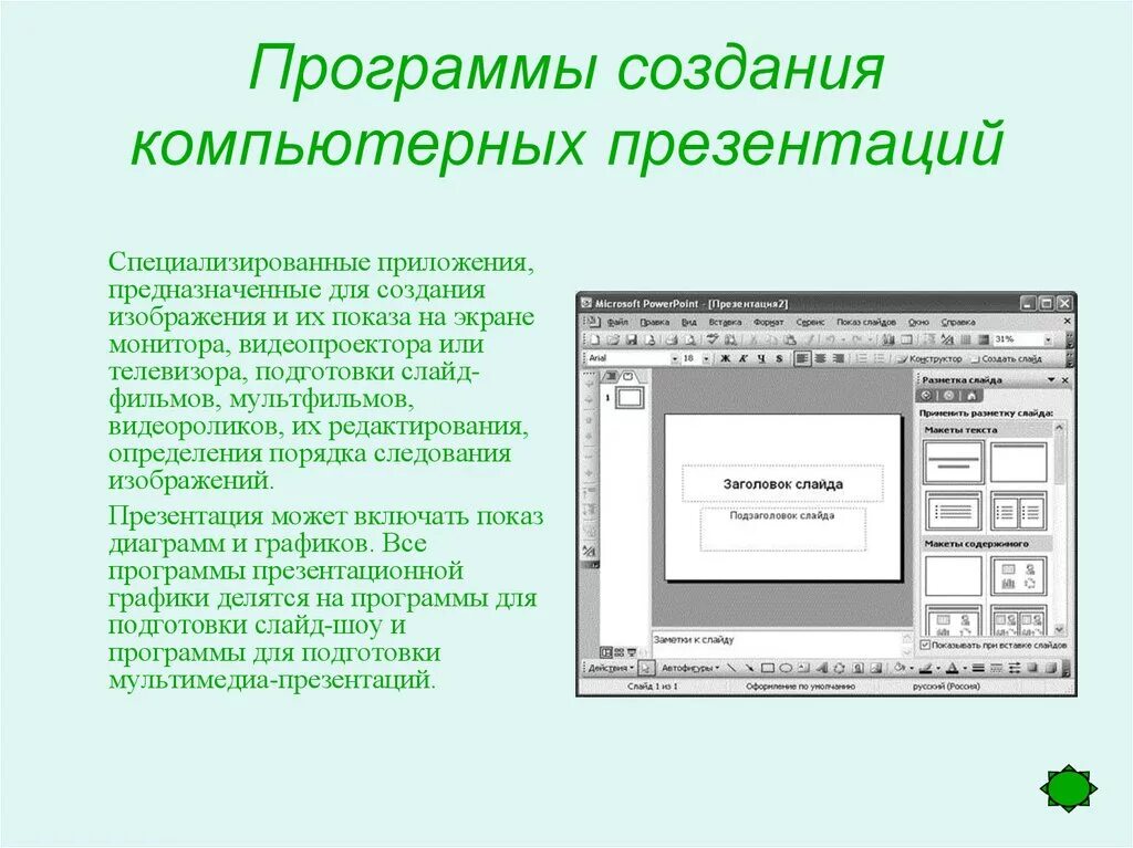 В какой программе создают презентации. Презентация компьютерной программы. Программы для разработки презентаций. Слайд программы для разработки. Приложение для презентац.