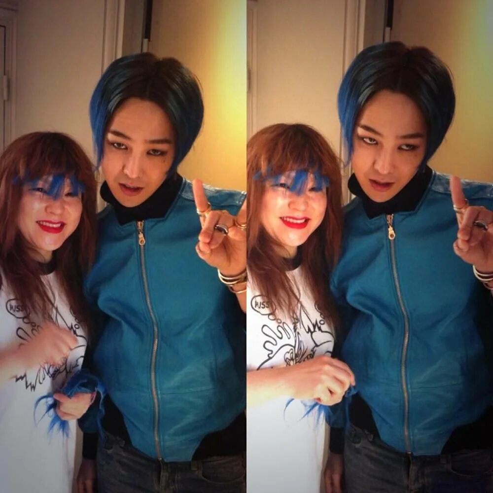 Then g. Джей драгон и его девушка. G Dragon with sister.