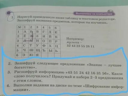 Расположите приведенные названия