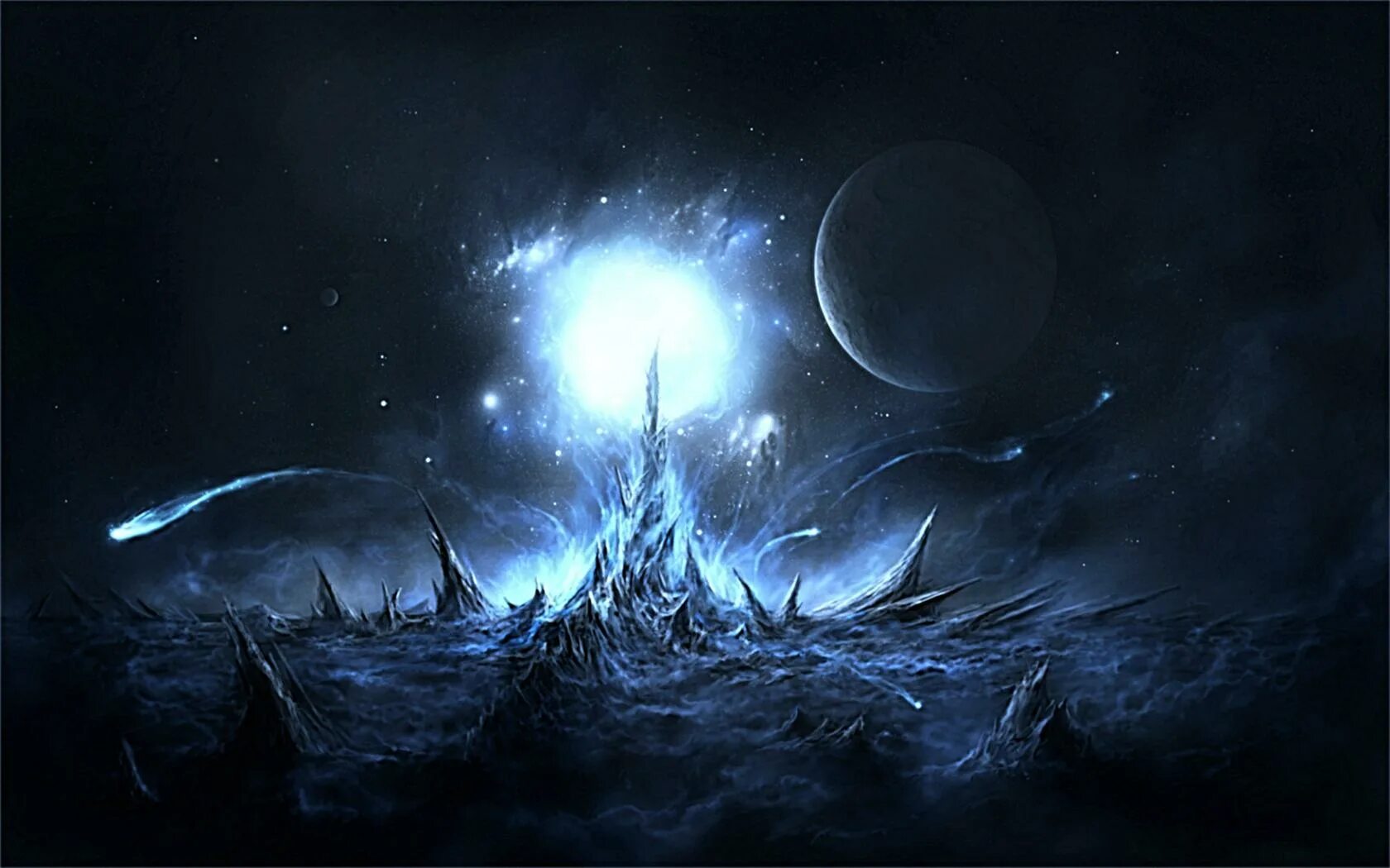 Сгущает мрак. Тьма фэнтези. космос фэнтези. ледяной мрак. мрак фэнтези.