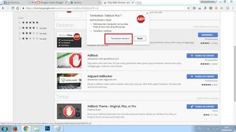 Cara Memasang Extensi Adblock (pemblokir iklan) pada google chrome.