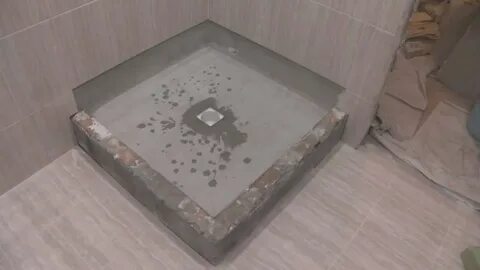 Душевая своими руками из плитки видео