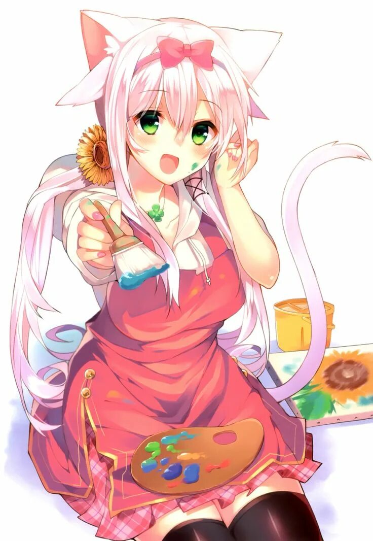 Catgirl cream filled. Mishima kurone Neko. Неко арты.